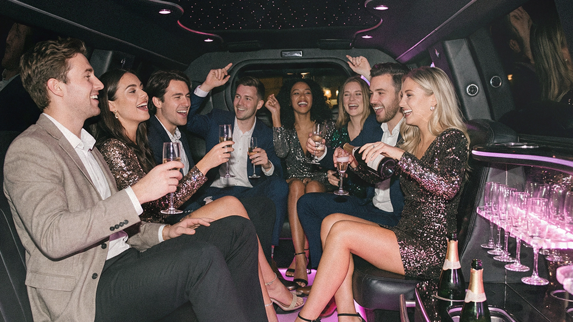 Party Service mit Stretchlimousine