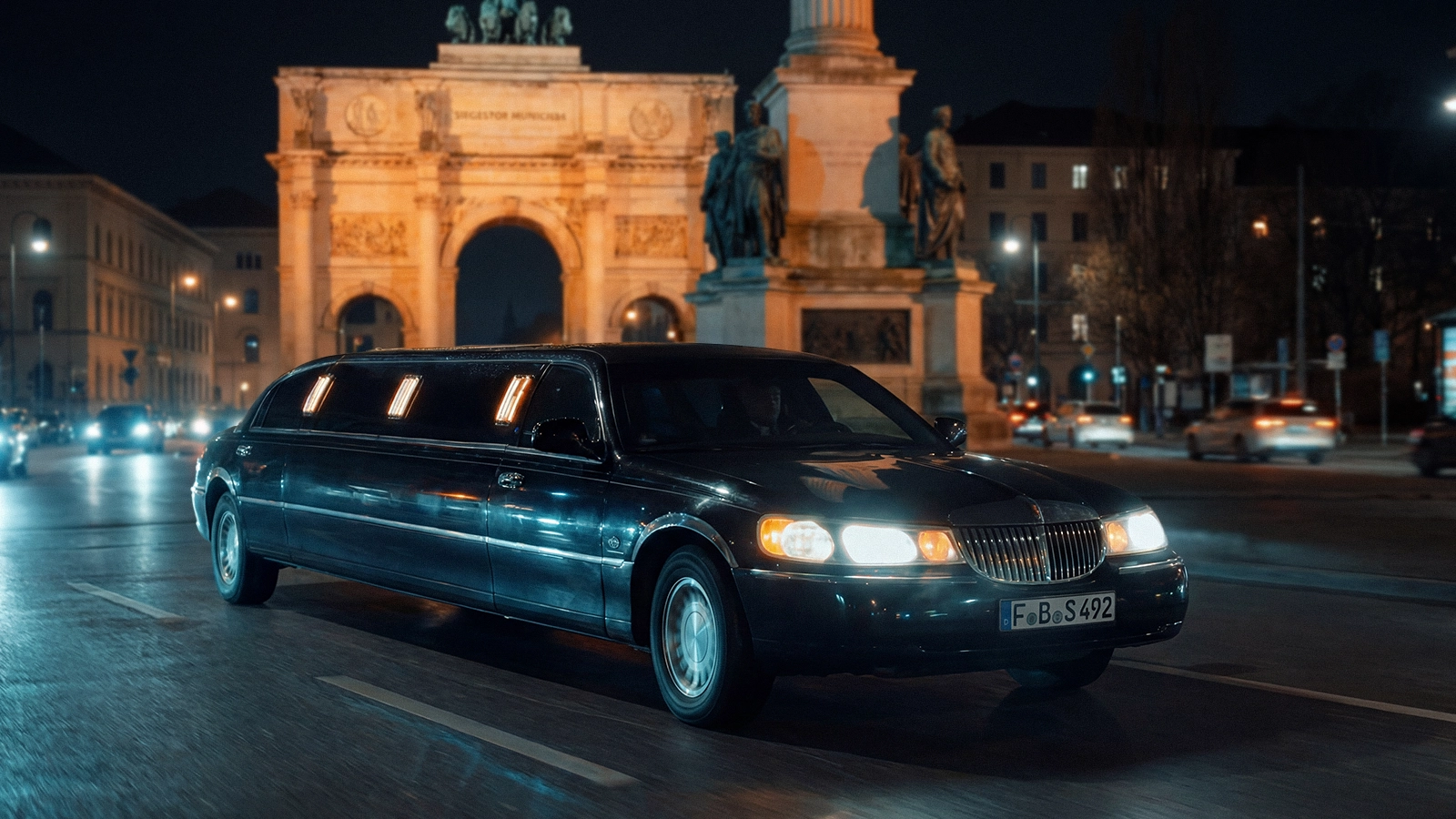 Town Car Stretch-Limousine (Black, 8 Pax) – Fahrzeug
