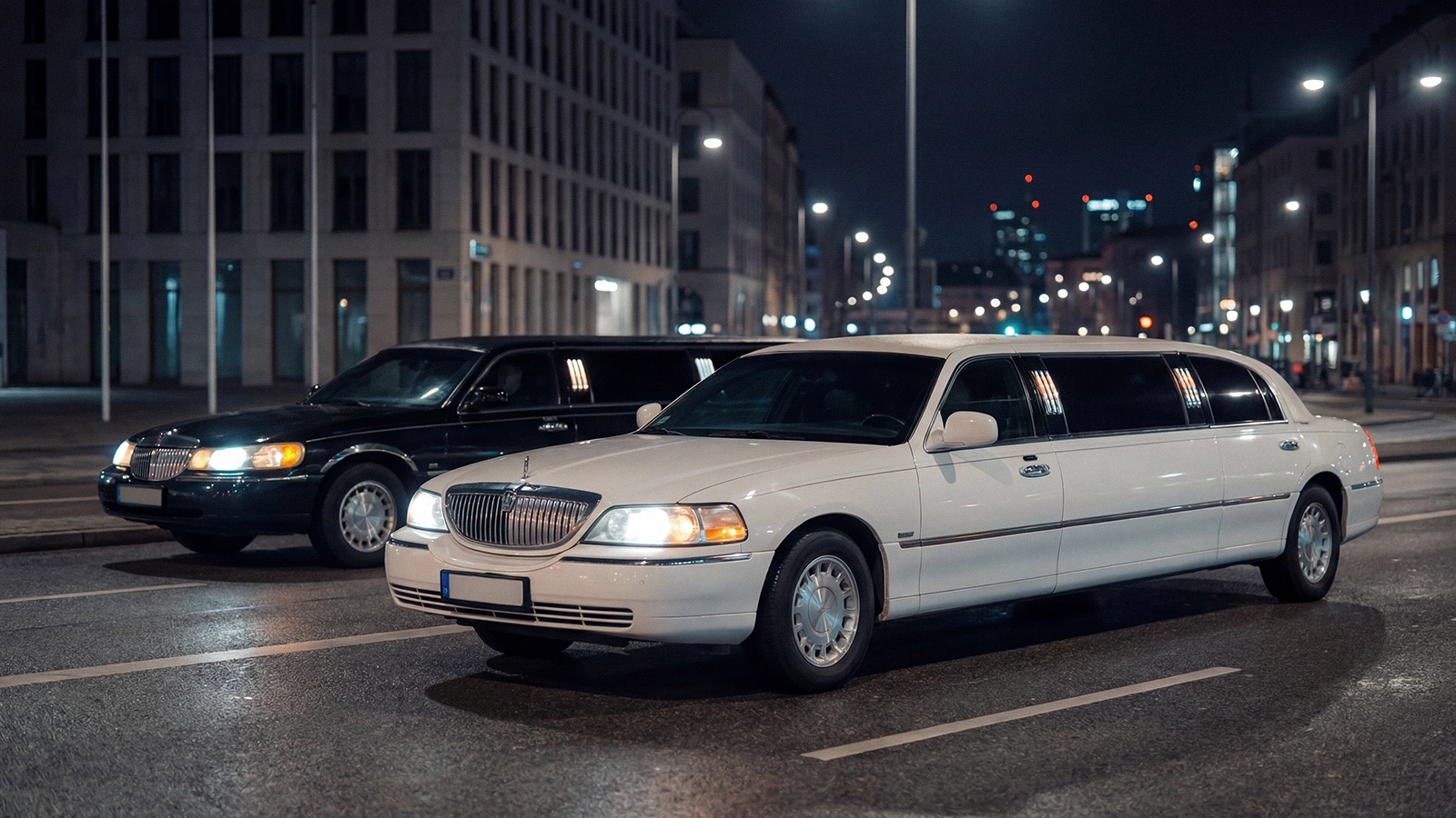 Town Car Stretch-Limousine (White, 6 Pax) – Fahrzeug