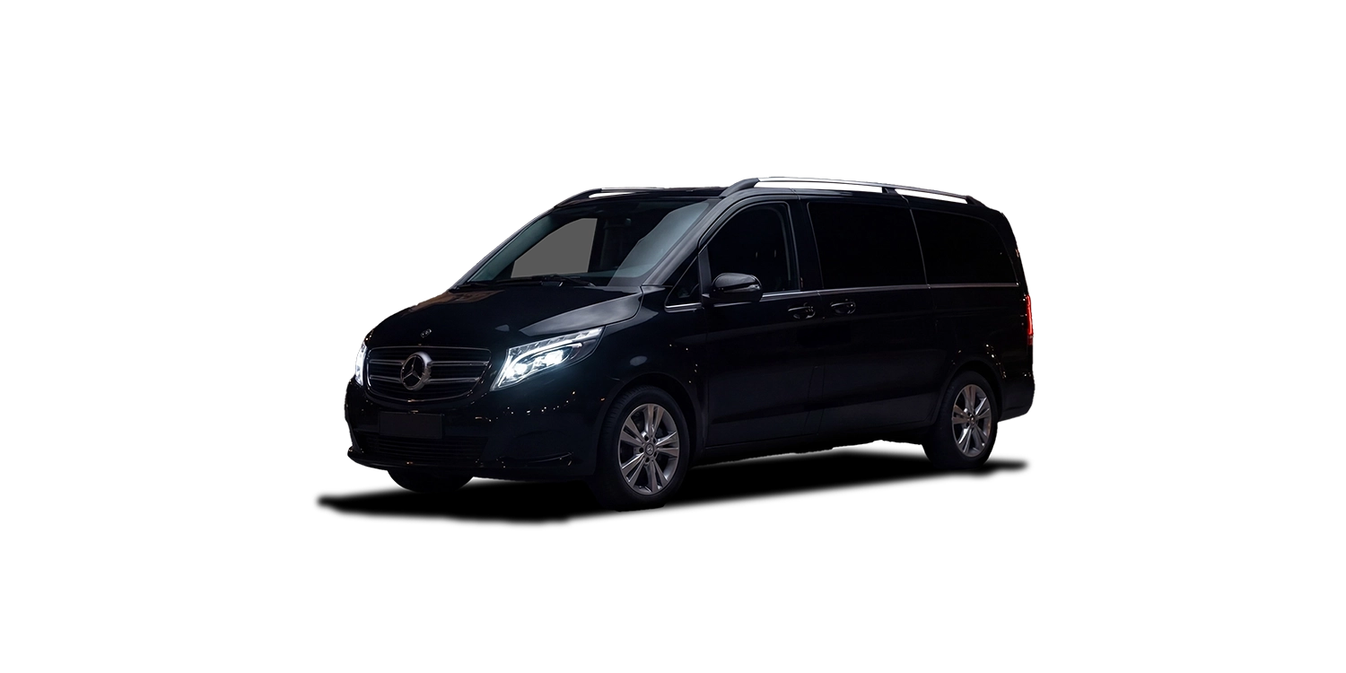 V-Klasse VIP Van (Black) freigestellt